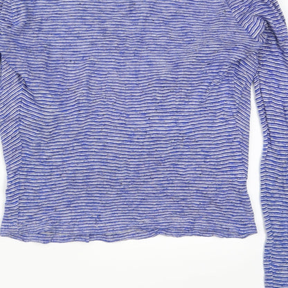Womens UK Size S Only Blue Basic T-Shirt