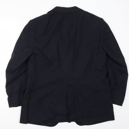 Mens UK Size 42 Preworn Regular Blue Suit Jacket