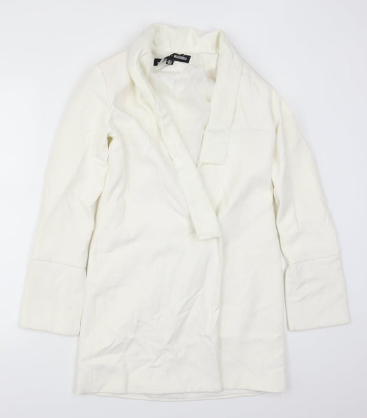 Missguided Womens White   Jacket Blazer Size 6