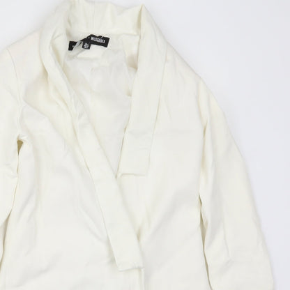Missguided Womens White   Jacket Blazer Size 6
