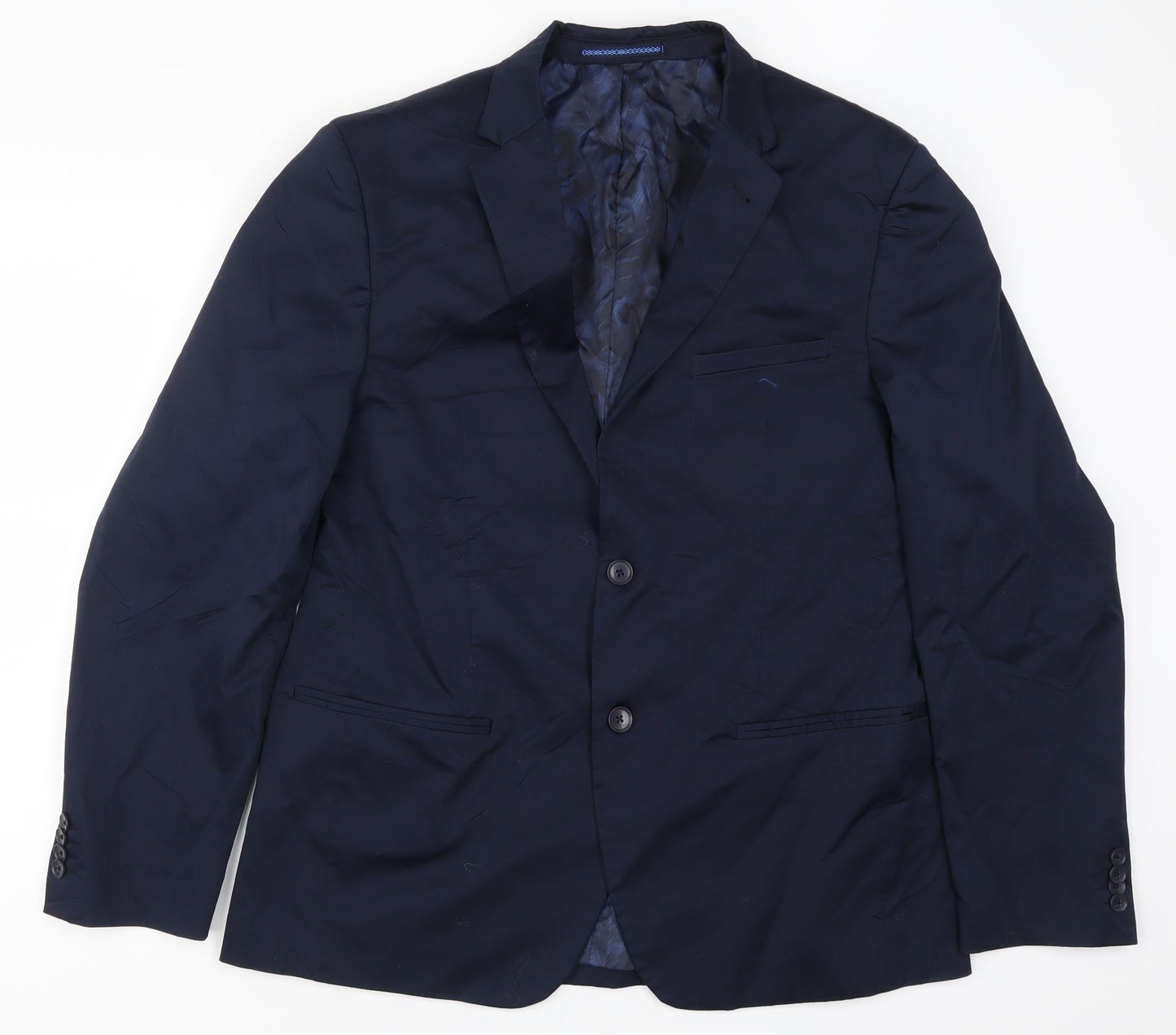 Mens UK Size 42 C&A Regular Blue Suit Jacket