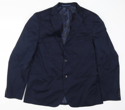 Mens UK Size 42 C&A Regular Blue Suit Jacket