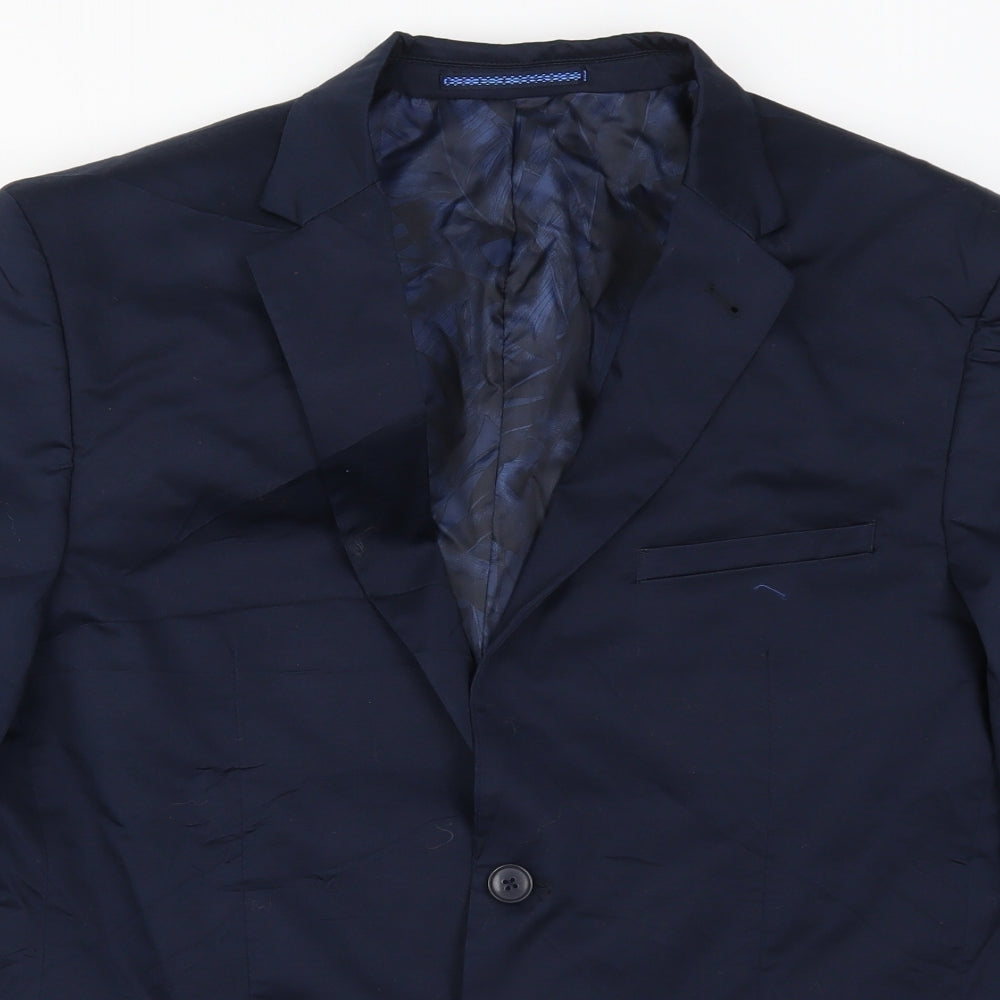 Mens UK Size 42 C&A Regular Blue Suit Jacket