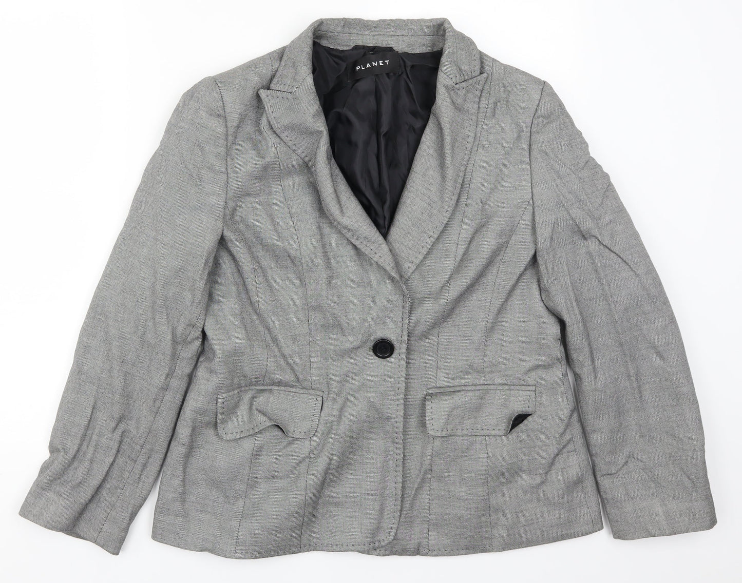 Womens UK Size 14 Planet Regular Grey Suit Jacket