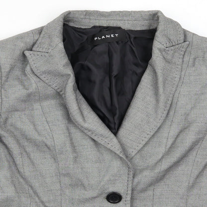 Womens UK Size 14 Planet Regular Grey Suit Jacket