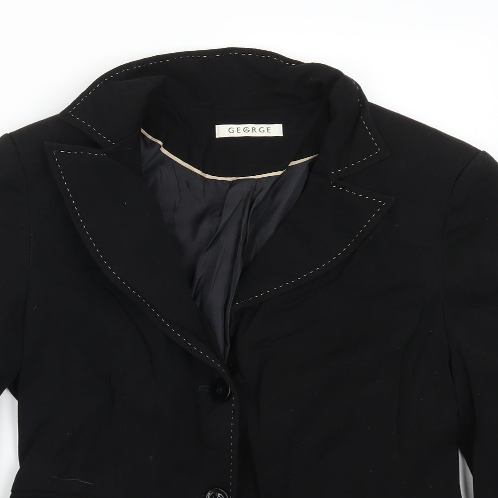 George Womens Black   Jacket Suit Jacket Size 12