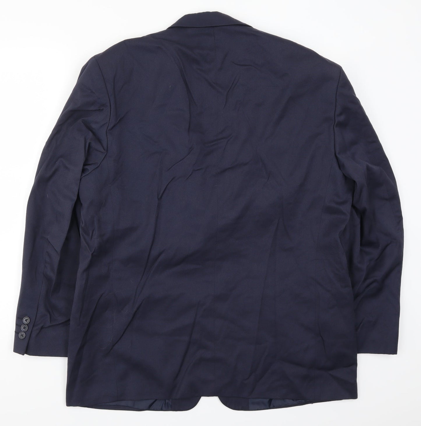 Mens UK Size 44 Essentials Regular Blue Suit Jacket