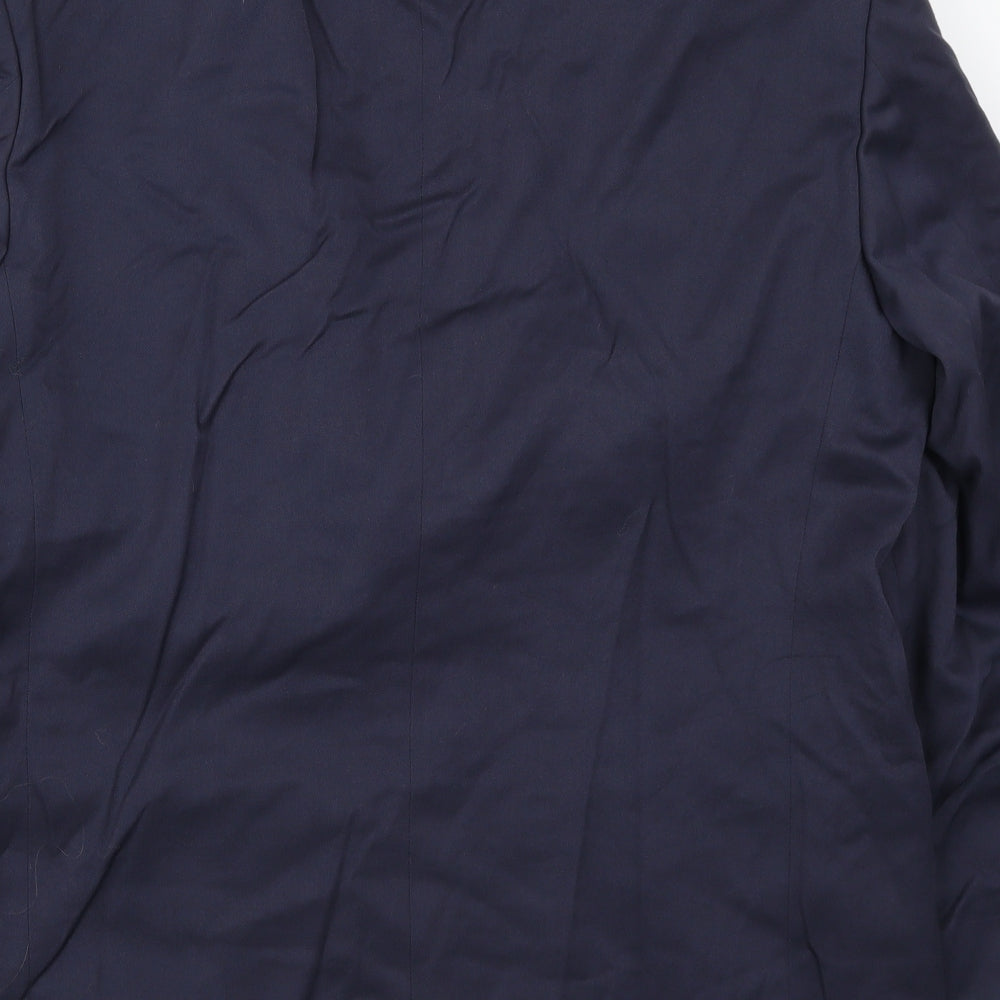 Mens UK Size 44 Essentials Regular Blue Suit Jacket