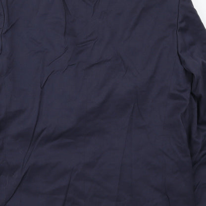 Mens UK Size 44 Essentials Regular Blue Suit Jacket