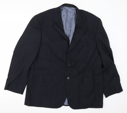 Mens UK Size 42 Marks and Spencer Regular Blue Suit Jacket