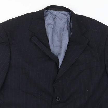 Mens UK Size 42 Marks and Spencer Regular Blue Suit Jacket