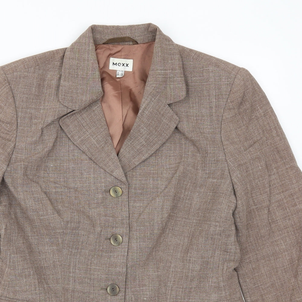 Mexx Womens Brown   Jacket Suit Jacket Size 12