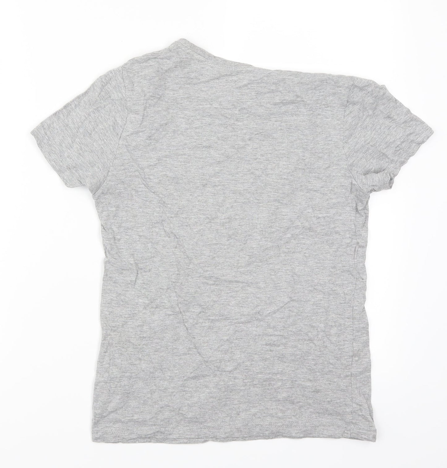 Primark Boys Grey   Basic T-Shirt Size 10-11 Years  - NYC Brooklyn Skull