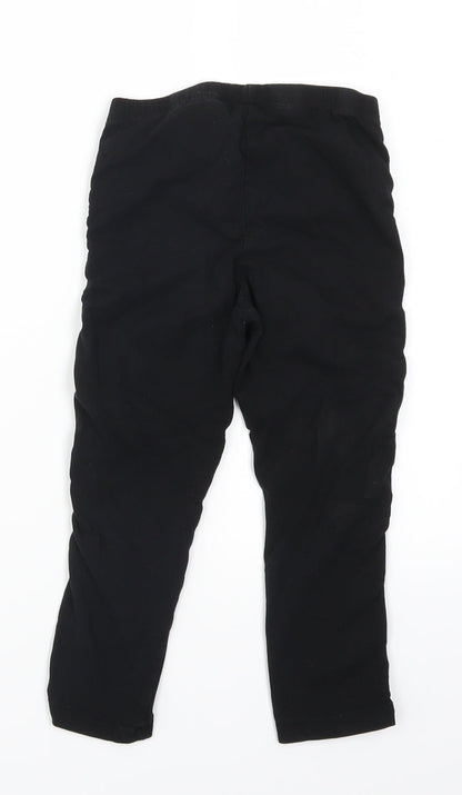 H&M Girls Black   Carrot Trousers Size 10-11 Years