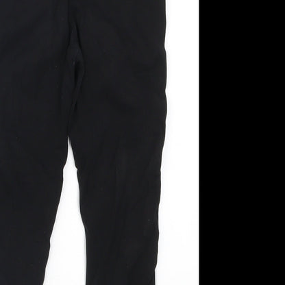 H&M Girls Black   Carrot Trousers Size 10-11 Years