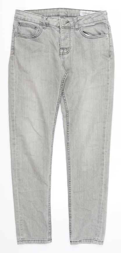 Denim Co Womens Grey  Denim Skinny Jeans Size 30 L30 in