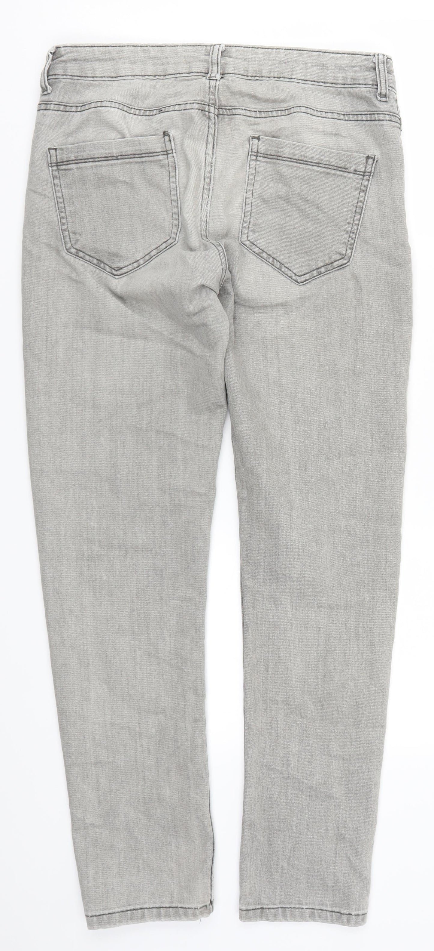 Denim Co Womens Grey  Denim Skinny Jeans Size 30 L30 in