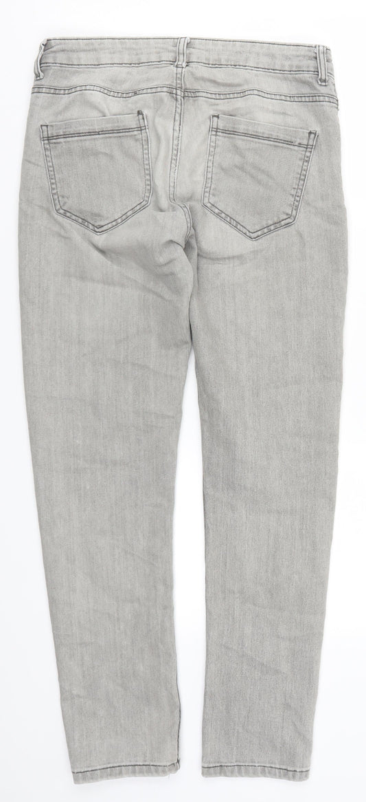 Denim Co Womens Grey  Denim Skinny Jeans Size 30 L30 in