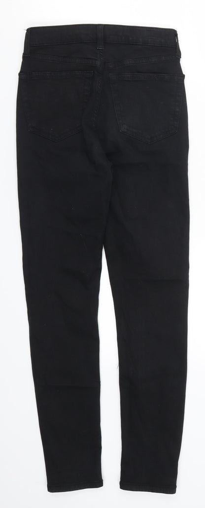 Topshop Womens Black  Denim Skinny Jeans Size 25 in L27 in