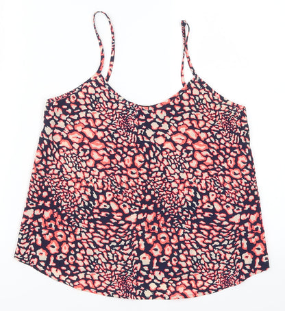 Womens UK Size 4 Topshop Pink Basic Tank