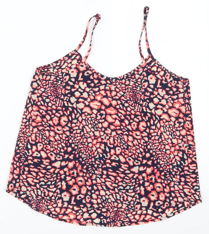 Womens UK Size 4 Topshop Pink Basic Tank