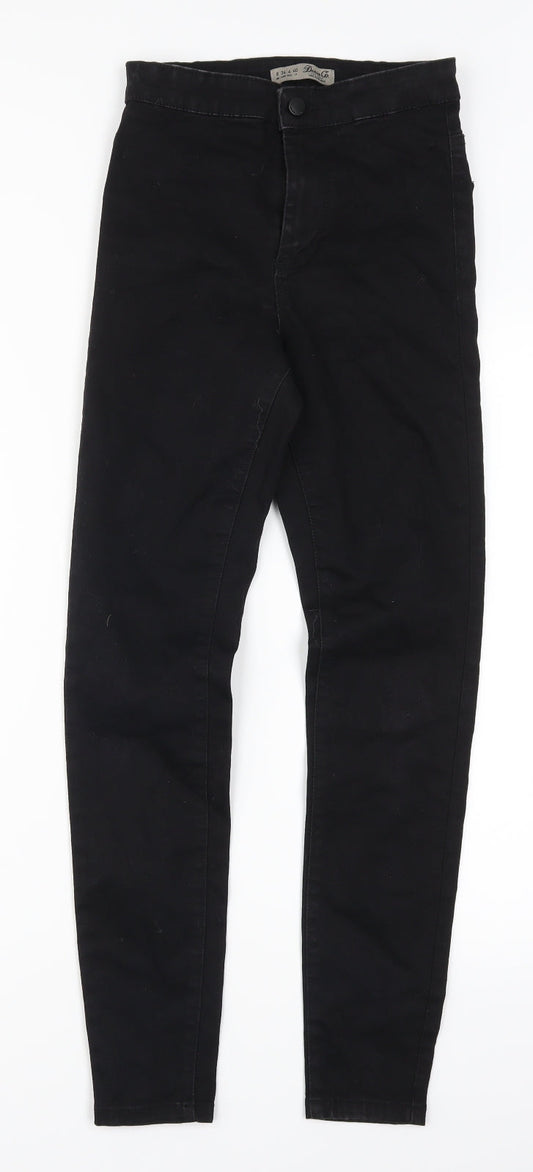 Denim Co Womens Black  Denim Skinny Jeans Size 8 L28 in