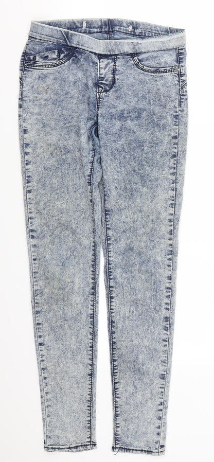 Denim Co Womens Blue  Denim Jegging Jeans Size 6 L28 in - Acid Wash