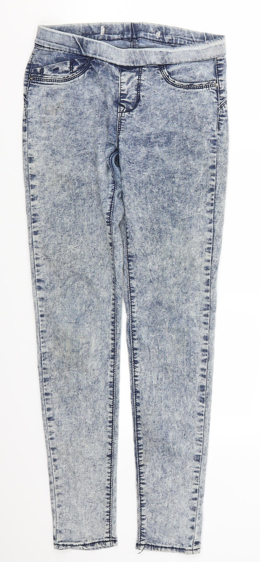 Denim Co Womens Blue  Denim Jegging Jeans Size 6 L28 in - Acid Wash