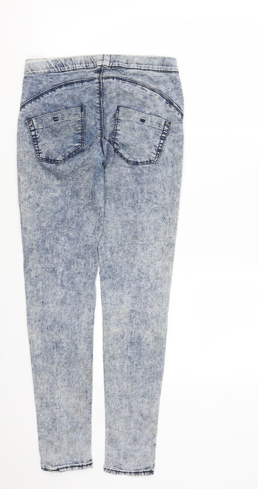 Denim Co Womens Blue  Denim Jegging Jeans Size 6 L28 in - Acid Wash
