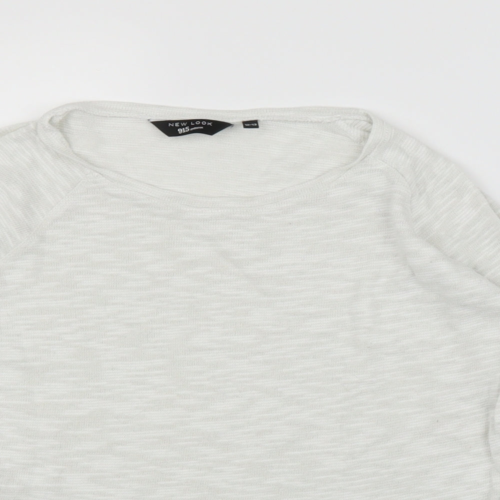 New Look Girls White   Pullover Jumper Size 12-13 Years