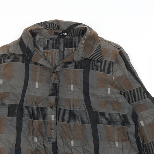 Womens UK Size L TFNC Grey Basic Blouse