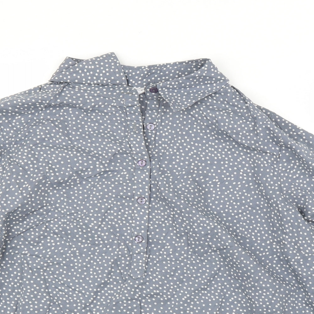Womens UK Size 16 Preworn Grey Basic Blouse