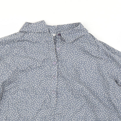 Womens UK Size 16 Preworn Grey Basic Blouse
