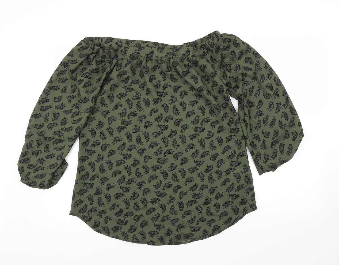 Womens UK Size 8 Pep&Co Green Basic Blouse