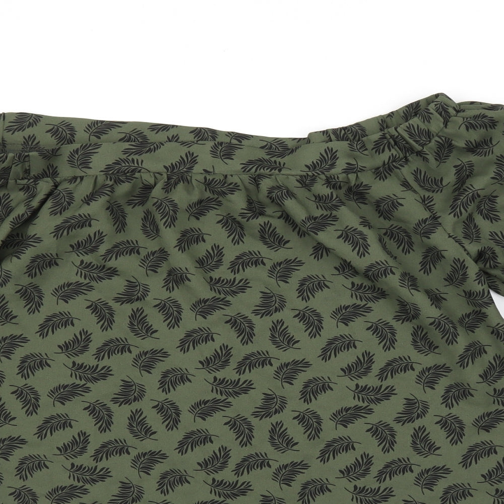 Womens UK Size 8 Pep&Co Green Basic Blouse