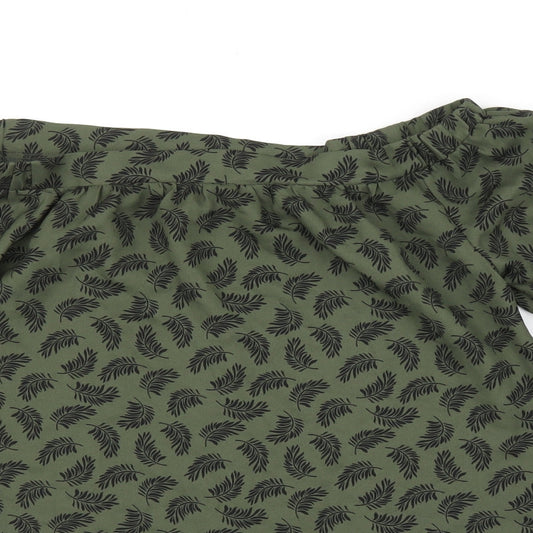 Womens UK Size 8 Pep&Co Green Basic Blouse