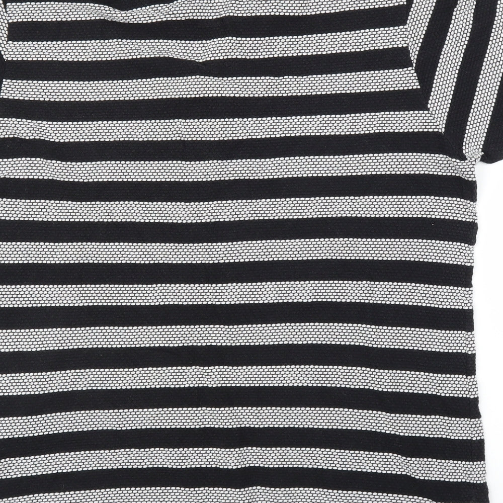 Twisted Soul Mens Black Striped   T-Shirt Size XL