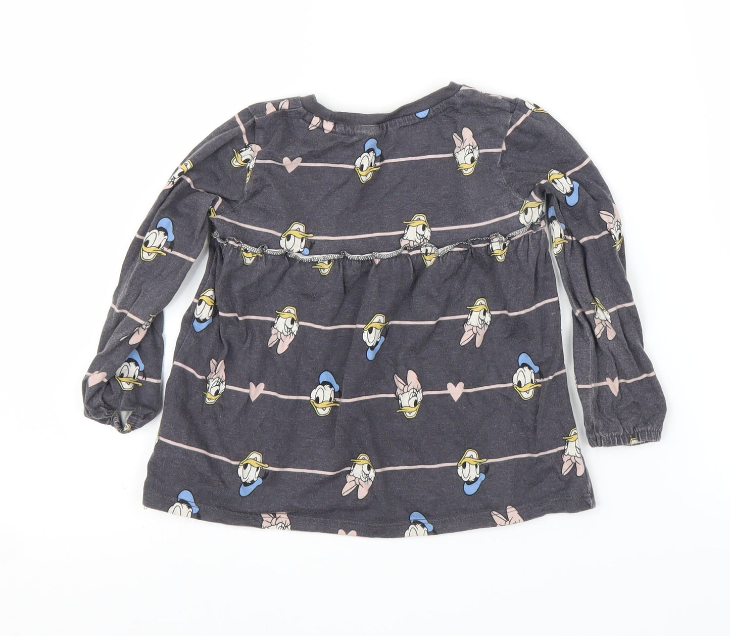George Girls Grey   Tunic T-Shirt Size 2-3 Years  - Disney