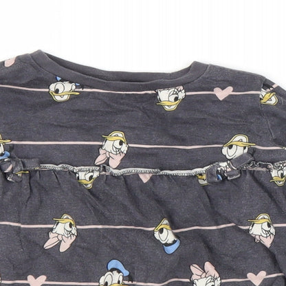 George Girls Grey   Tunic T-Shirt Size 2-3 Years  - Disney