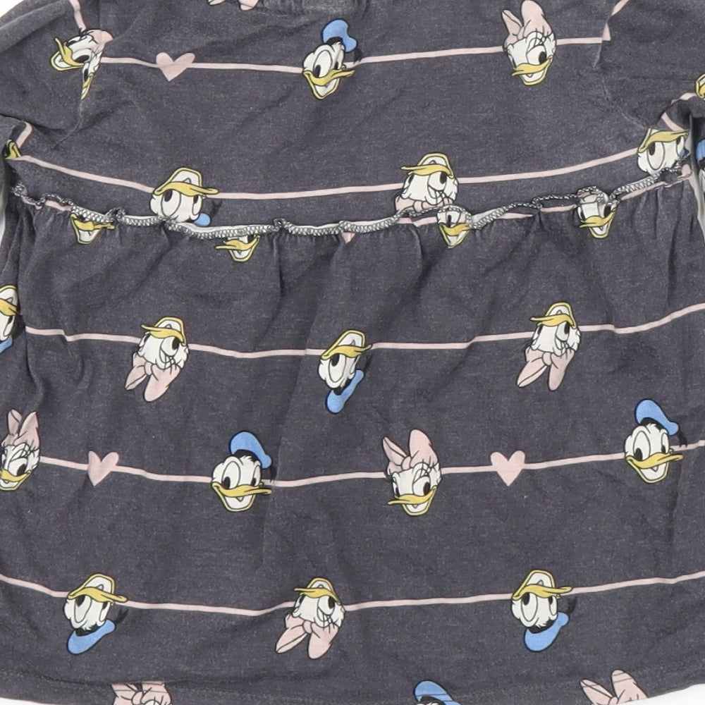 George Girls Grey   Tunic T-Shirt Size 2-3 Years  - Disney