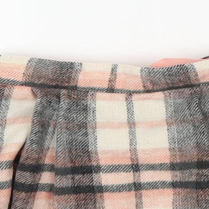 F&F Girls Pink Plaid  A-Line Skirt Size 12-18 Months