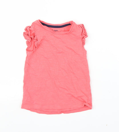 F&F Girls Pink   Basic T-Shirt Size 24 Months