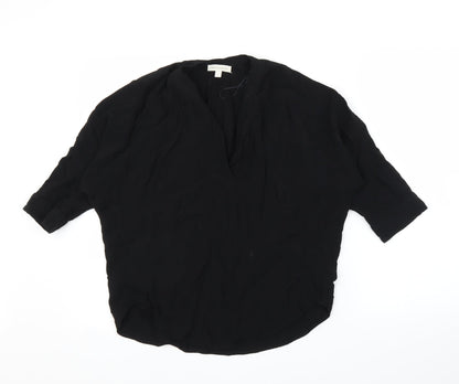 Womens UK Size S Monsoon Black Basic Blouse