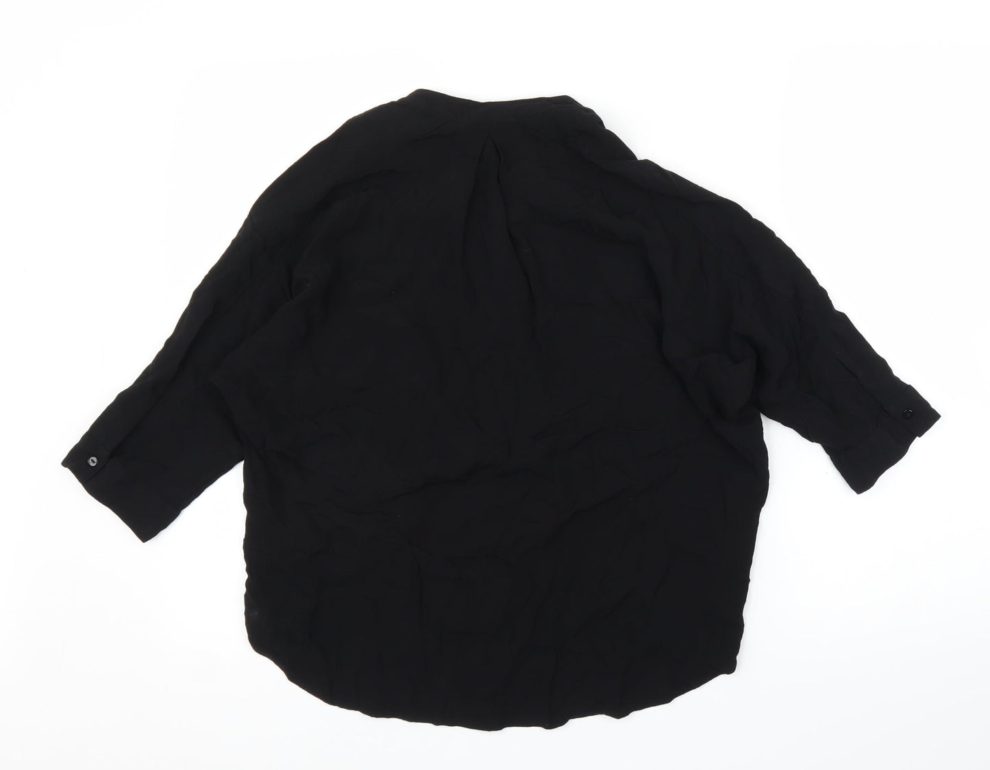 Womens UK Size S Monsoon Black Basic Blouse