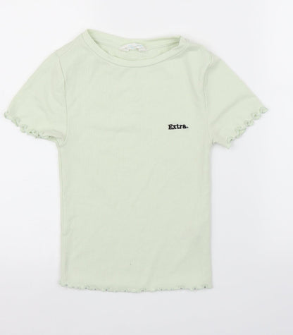 Primark Womens Green   Basic T-Shirt Size 2XS