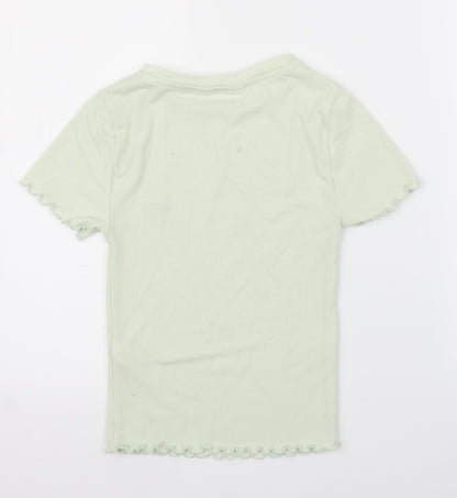 Primark Womens Green   Basic T-Shirt Size 2XS