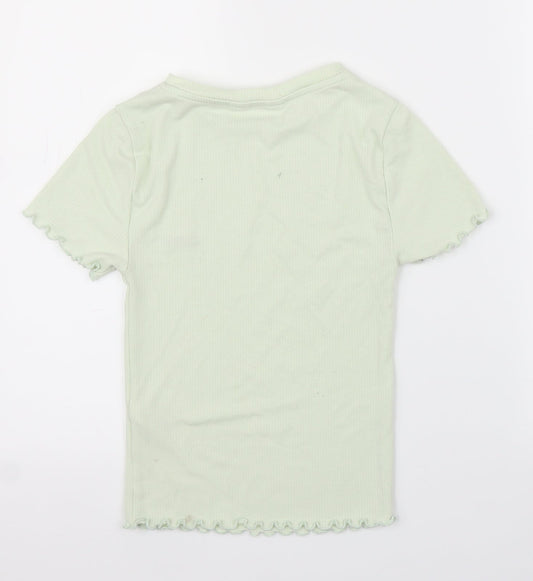 Primark Womens Green   Basic T-Shirt Size 2XS