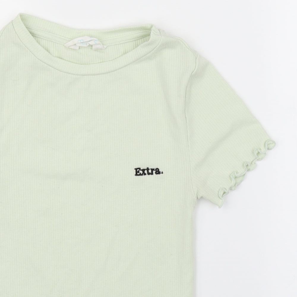 Primark Womens Green   Basic T-Shirt Size 2XS