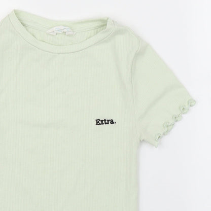 Primark Womens Green   Basic T-Shirt Size 2XS