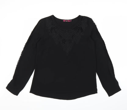 Womens UK Size 8 Missi Black Basic Blouse